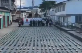 La marihuana estaba oculta en los paneles del cuarto frío del automotor. 