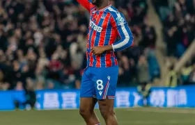 Jefferson Lerma durante el juego.