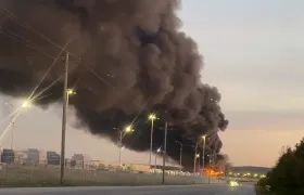 Lugar del accidente.