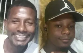 Las dos víctimas mortales del atentado en el barrio La Manga. 