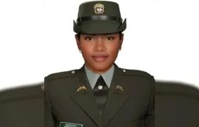 La patrullera Vanessa de León Pertuz.