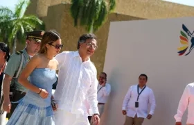 El Presidente Gustavo Petro y su hija Antonella.