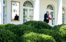 Presidente Trump desde la Casa Blanca