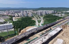 Imagen del megapuente norte-sur.