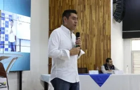 El presidente del CNE, Cristian Quiroz.