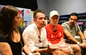 Rigobero Urán con el gobernador Eduardo Verano.