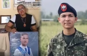 Leny García, mamá del soldado Víctor Hugo Yepes.