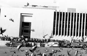 Toma del Palacio de Justicia en 1985. 