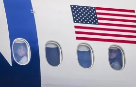 Venezolanos deportados desde los Estados Unidos.