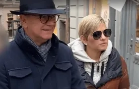 Manuel Grau y Verónica Alcocer, en Estocolmo.