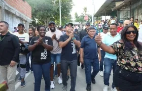 Alcalde Alejandro Char en el barrio Carlos Meisel.