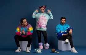 Caro Cobo, Seache y Sergio Aldana. 