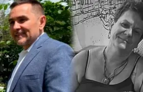 Abogado Fredy Albeiro Zapata Rivas y exjueza de paz Cruz Magnolia Sánchez. 