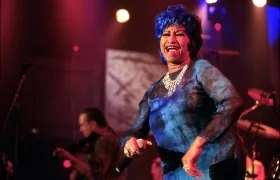 La cantante cubana Celia Cruz. 