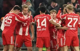 Jugadores del Bayern Múnich celebrando uno de los goles.