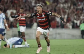 El colombiano Jorge Carrascal, figura del Flamengo. 