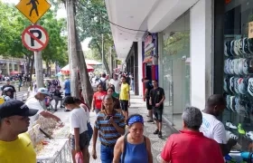 Dinamismo comercial en el Centro de Barranquilla. 