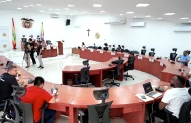 Aspecto de la sesión del Concejo de Barranquilla.