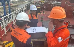 Inspecciones del personal de la Dimar a los buques. 