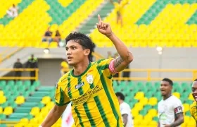 Fredy Montero, delantero atlanticense del Real Cartagena. 