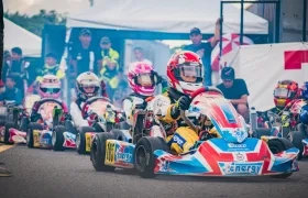 Los karts rodarán desde este viernes en el Malecón del Río. 