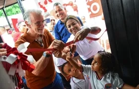 Entrega de obras en San Juan de Tocagua, en Luruaco. 