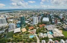 Imagen panorámica de Barranquilla.