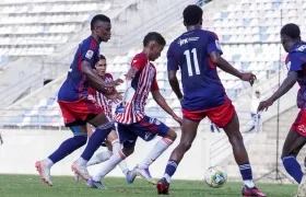 Acción en la que Brainer Pino marcó el gol de Junior ante el Medellín.