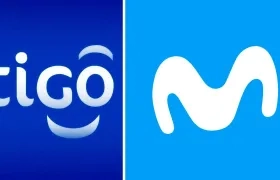 Logos de Tigo y Movistar. 