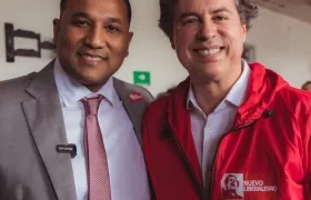 Óscar David Galán con Juan Manuel Galán, director del Nuevo Liberalismo.