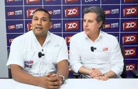 El candidato al Senado, Oscar David Galán y el precandidato presidencial Juan Manuel Galán.