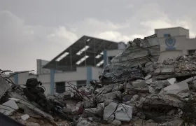 Destrucción en Gaza por los ataques de Israel.