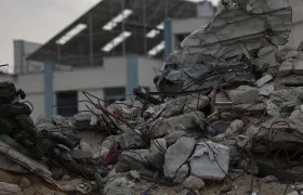 Destrucción en Gaza por los ataques de Israel.