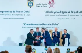 Imagen del anuncio del acuerdo.