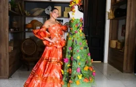 Este es el vestido que lucirá la reina. 