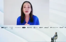 La líder opositora venezolana y Premio Nobel de la Paz, María Corina Machado.