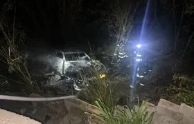 Vehículo involucrado en el accidente. 