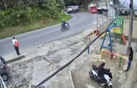 Momento en que ocurrió el accidente. 