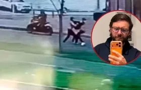 Momento del atraco y homicidio de Jean Claude Bossard.