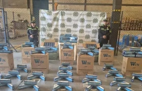 Cigarrillo de contrabando incautado en el aeropuerto de carga