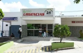 El policía lesionado fue remitido a la Clínica Campbell de Barranquilla. 