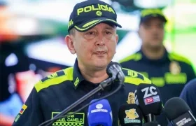 Coronel Miguel Andrés Camelo Sánchez, comandante de la Policía Metropolitana de Barranquilla.
