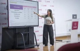 La subdirectora del Dane, Andrea Ramírez Pisco.