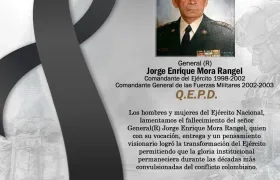El general (r) Jorge Enrique Mora Rangel.