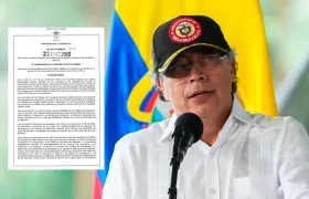 Petro y sus ministros avalaron el decreto de emergencia económica en el país. 