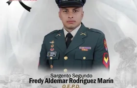El sargento segundo Fredy Aldemar Rodríguez Marín.
