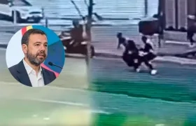 El Alcalde de Bogotá, Carlos Fernando Galán, y el momento del asesinato de Jean Claude Bossard.