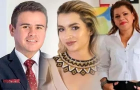 El viceministro Dumar Guevara, Andrea Petro y Mary Luz Herrán.