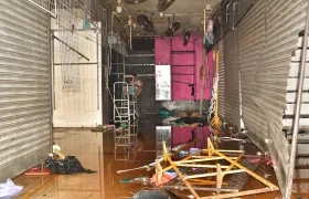 Uno de los locales afectados