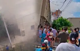Incendio en apartamento de conjunto en Soledad causó pánico.